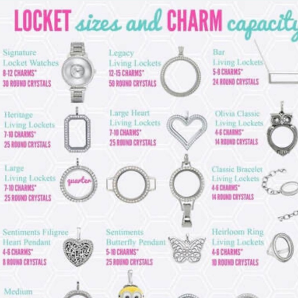 Authentic Origami Owl Large Crystal Hinged Silver Legacy Living Locket NWT - Picture 8 of 8